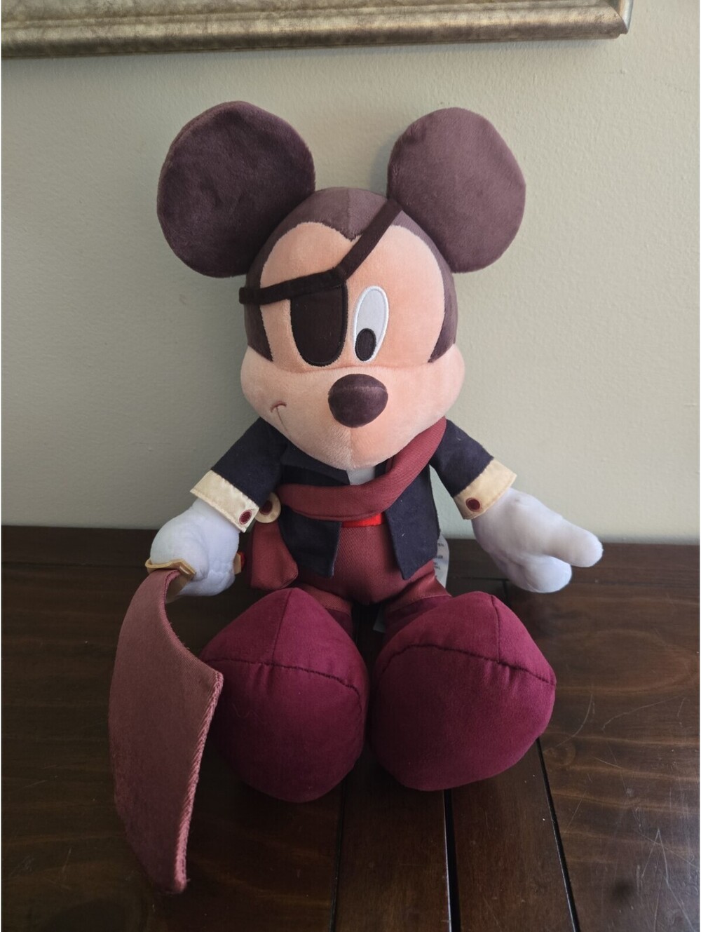 Disney Parks Plush Mickey Mouse Pirates Of The Caribbean 16"